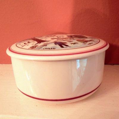 Lot 74: Pair Stenciled Bird Prints, Murano Glass, Villeroy Bosch Candy Dish