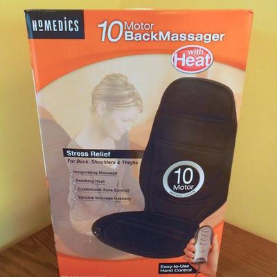 Lot 198: Homedics 10 Motor Back Car and Chair Massager with Heat 