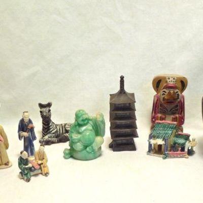 Lot 137: Asian Bowls and Miniature Figurines