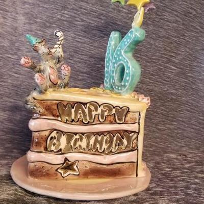 Lot 15 - Sweet 16 Ceramic Cake