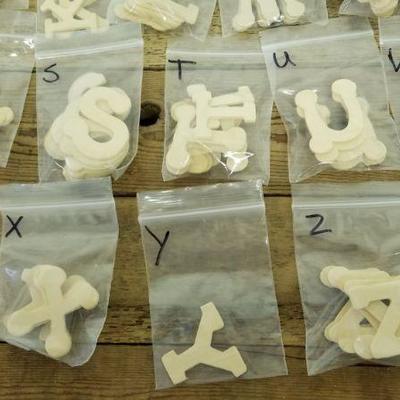 Lot 109 - 1.5" Wooden letters