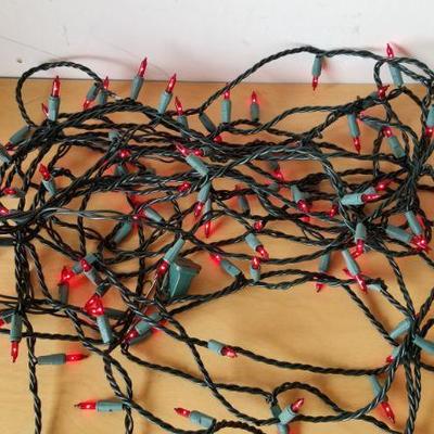Lot 111 - Red Christmas Lights 40ft