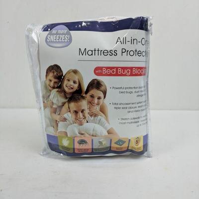 Twin All-in-One Mattress Protector with Bed Bug Blockers 