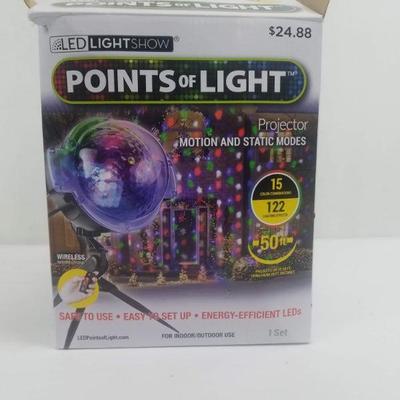 LED Light Show Points of Light. No Stand, No Remote. Works
