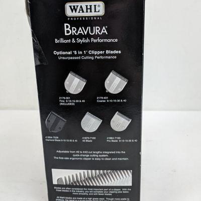 Cord/Cordless Clippers, Bravura, Wahl Professional , Box Open Works/Complete