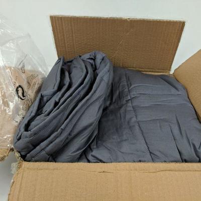 15lb Grey Weighted Blanket, 40x60