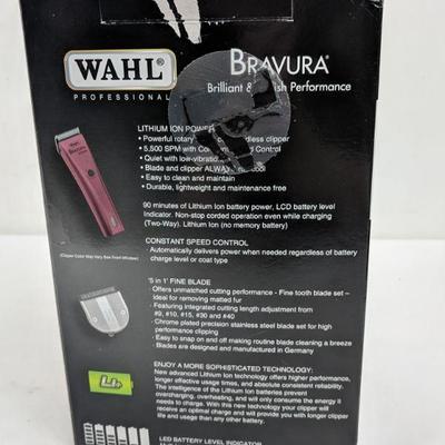Cord/Cordless Clippers, Bravura, Wahl Professional , Box Open Works/Complete