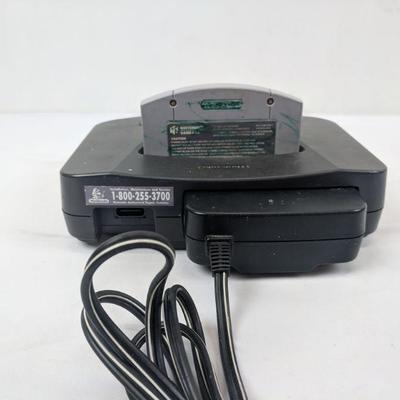 Nintendo 64, Super Mario 64 & WCW Revenge  - Missing AV Cable, No Controllers