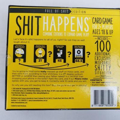 Shit Happens, Card Game. New, Open, Complete