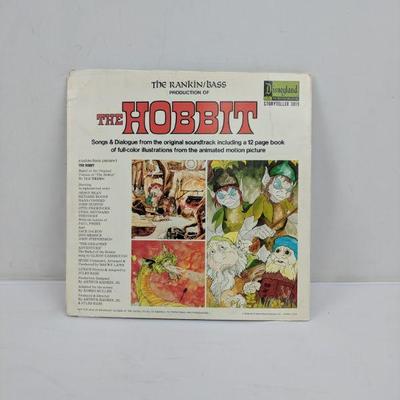 Vintage The Hobbit Record, Includes 12pg Book of Illustrations (pgs falling out)