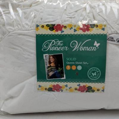 Queen White Sheet Set, The Pioneer Woman