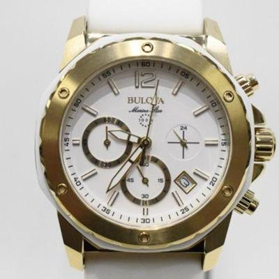 Bulova Marine Star Chronograph Ladies Watch - New In Box