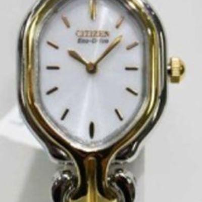 Ladies Citizen Eco-Drive Watch. Two-Tone Case & Band. New in Box