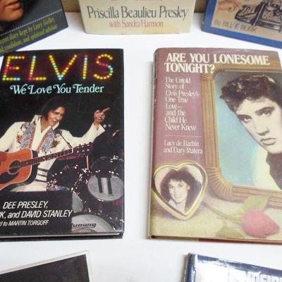 Lot of 7 Elvis Books with 2 Signed By The Authors