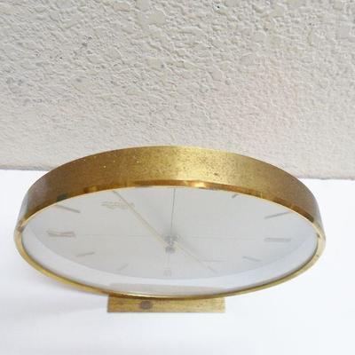 Vintage Brass Arctos Clock Made In Germany