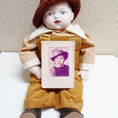 Elvis Porcelain and Cloth Boy Doll