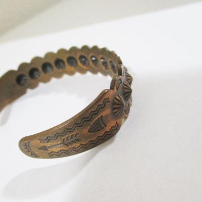 Vintage Copper Indian Bracelet 5