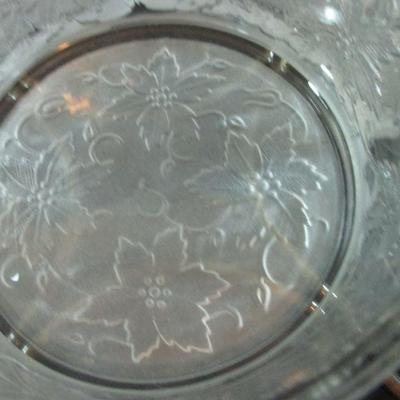 Large Crystal Princess House Sectional serving Tray 12+x 14"