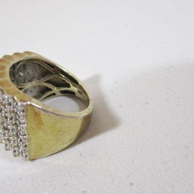 Vintage Cocktail Estate 925 Sterling Dinner Ring Size 6