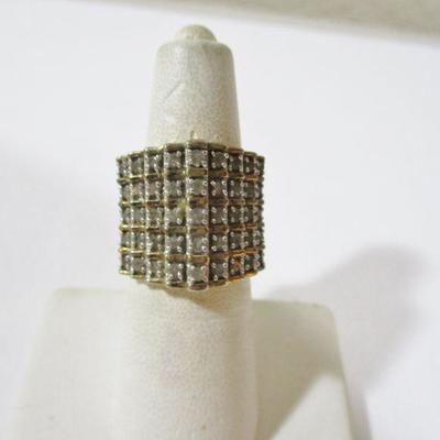 Vintage Cocktail Estate 925 Sterling Dinner Ring Size 6