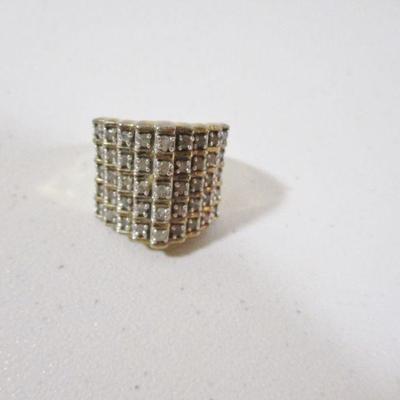 Vintage Cocktail Estate 925 Sterling Dinner Ring Size 6