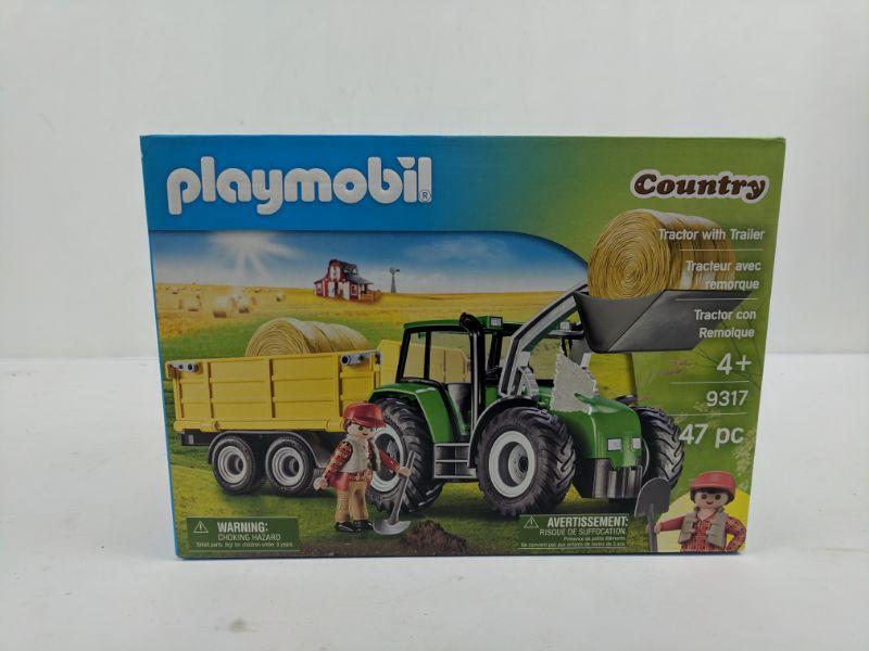 Playmobil Tractor with Trailer