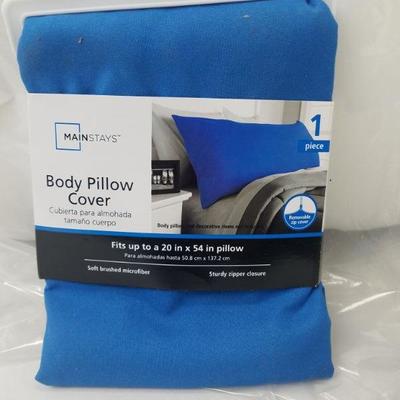 Body Pillow & Blue Body Pillow Cover - New