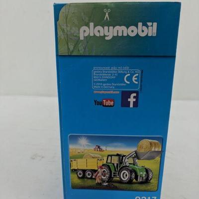 Playmobil Country, Tractor with Trailer, Ages 4+, 9317, 47 PC - New