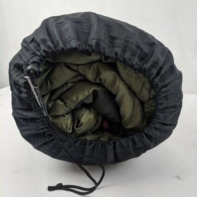 Coleman North Rim Adult Mummy Sleeping Bag, Green - New