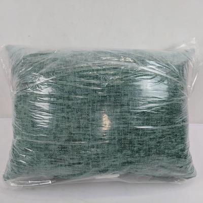 2 Green Sage Throw Pillows - New