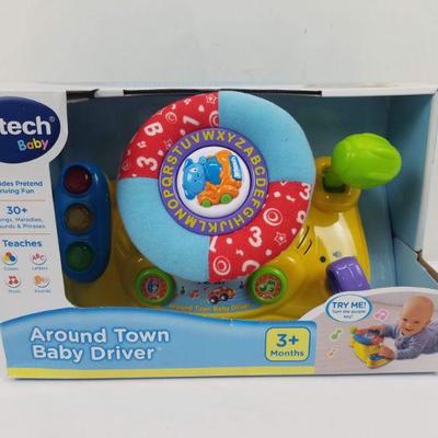 VTech Around Town Baby Driver Toy for ages 3 months + - New