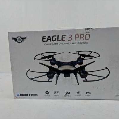 Eagle 3 Pro Quadcopter Drone with Wi-Fi Camera, Open Box/Tested/Works - New