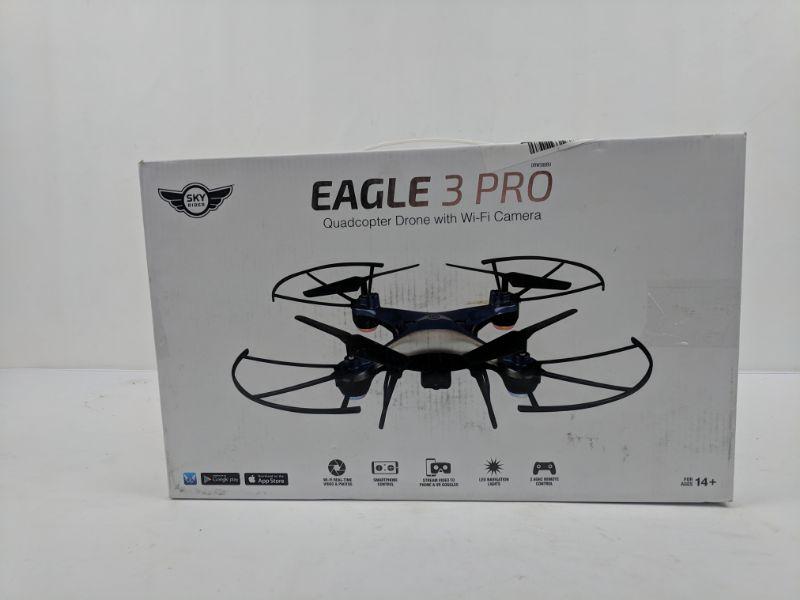Eagle 3 Pro Quadcopter Drone with WiFi Camera, Open Box/Tested/Works