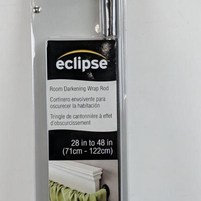 Eclipse Room Darkening Wrap Rod, 28-48 in. - New