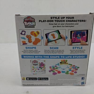 Play-Doh Touch Shape & Style, 4 Stampers, 12 Cutter & Tools, 5 Play-Doh - New