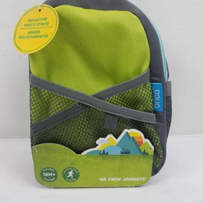 BRICA By-My-Side Safety Harness with Backpack (Green) - New