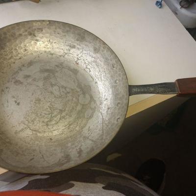 Serious made, hand hammered skillet