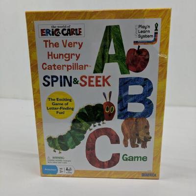 The Very Hungry Caterpillar, Spin & Seek ABC Game, Eric Carle - New