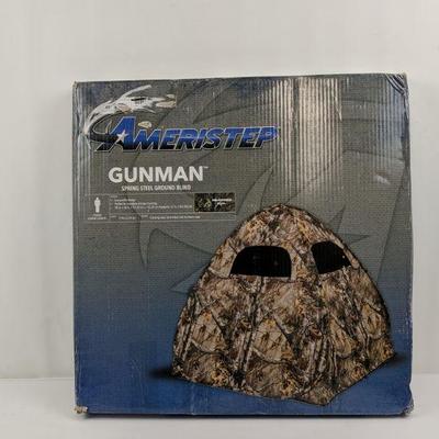 Realtree Xtra, Gunman Spring Steel Ground Blind, 1 Person Hunting Capacity - New