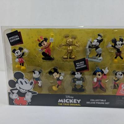Mickey the True Original , Collectible Deluxe Figure Set, 90 Years Magic - New