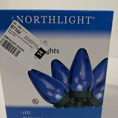 4 Boxes LED C7 Lights, 2 Bx Red, 2 Bx Blue, Northlight - New