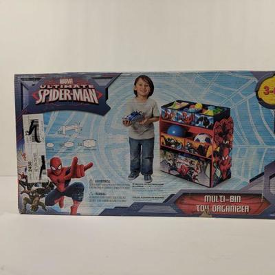 spider man multi bin toy organizer