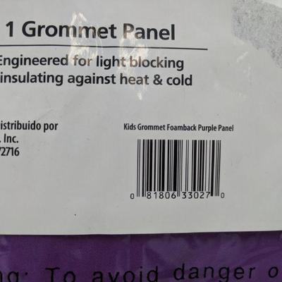 Kids Grommet Foamback Purple Panel, 84