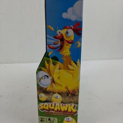 Game, Squawk The Egg-Splosive Chicken Game, Ages 4+, Players 2-4 - New