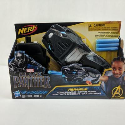 Nerf Black Panther Vibranium, Strike Gauntlet, Marvel, Age 5+ - New