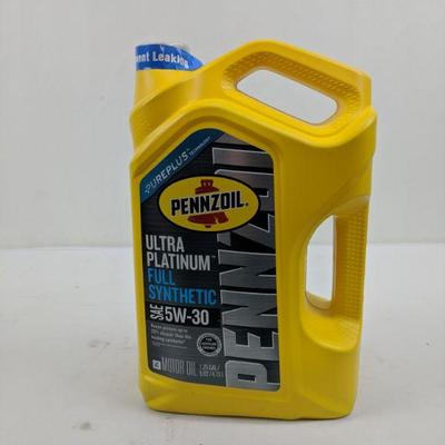 Pennzoil SAE 5W-30 Motor Oil, Ultra Platinum Full Synthetic - New