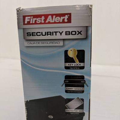 First Alert Security Box, Key Lock - New