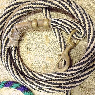 Lot 23: Four Lead Ropes for Horse or Mule