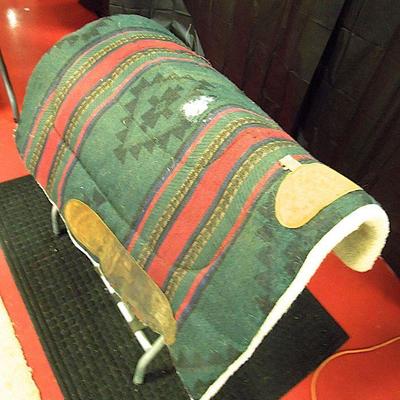 Lot 18: B.J.K. Co. Navaho Striped Saddle Pad #2