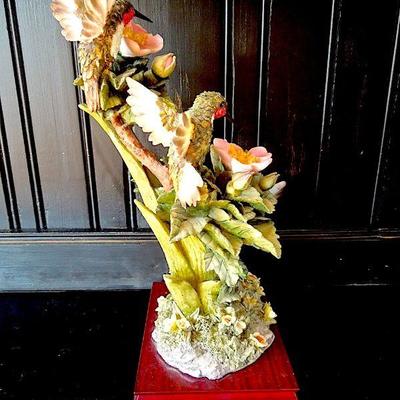 Lot 31: MONTEFIORI Collection 17" Three Hummingbirds Statue